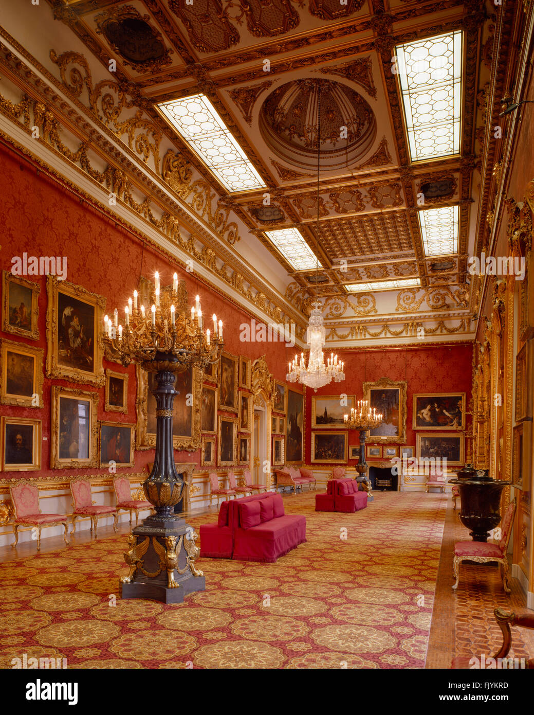 APSLEY HOUSE, London. View of the Waterloo Gallery Stock Photo Alamy