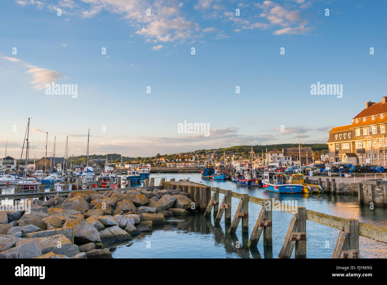 West Bay harbour, Dorset Stock Photo Alamy