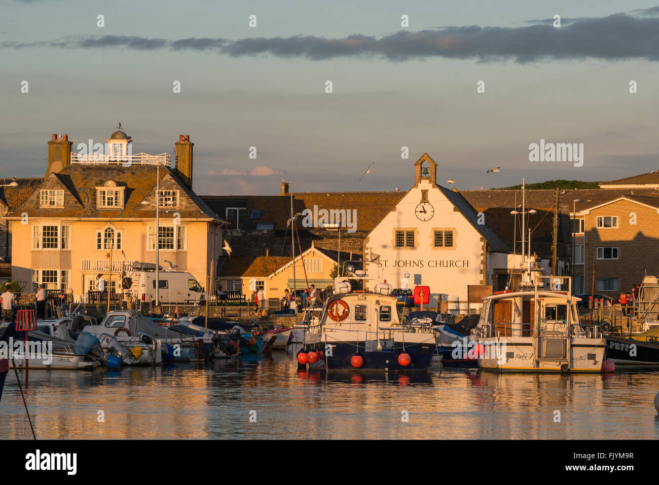 West Bay harbour, Dorset Stock Photo Alamy