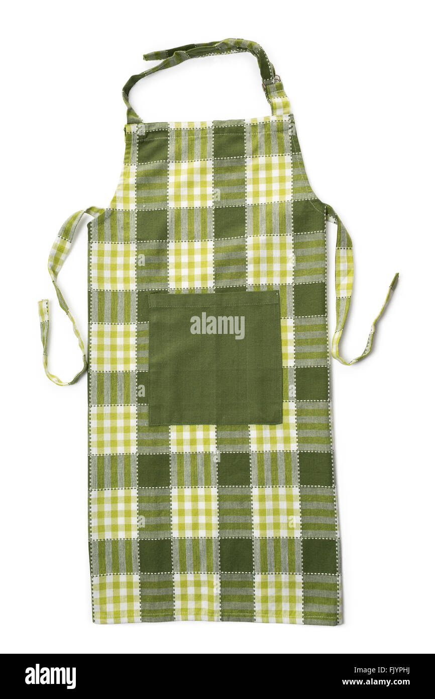 green kitchen apron