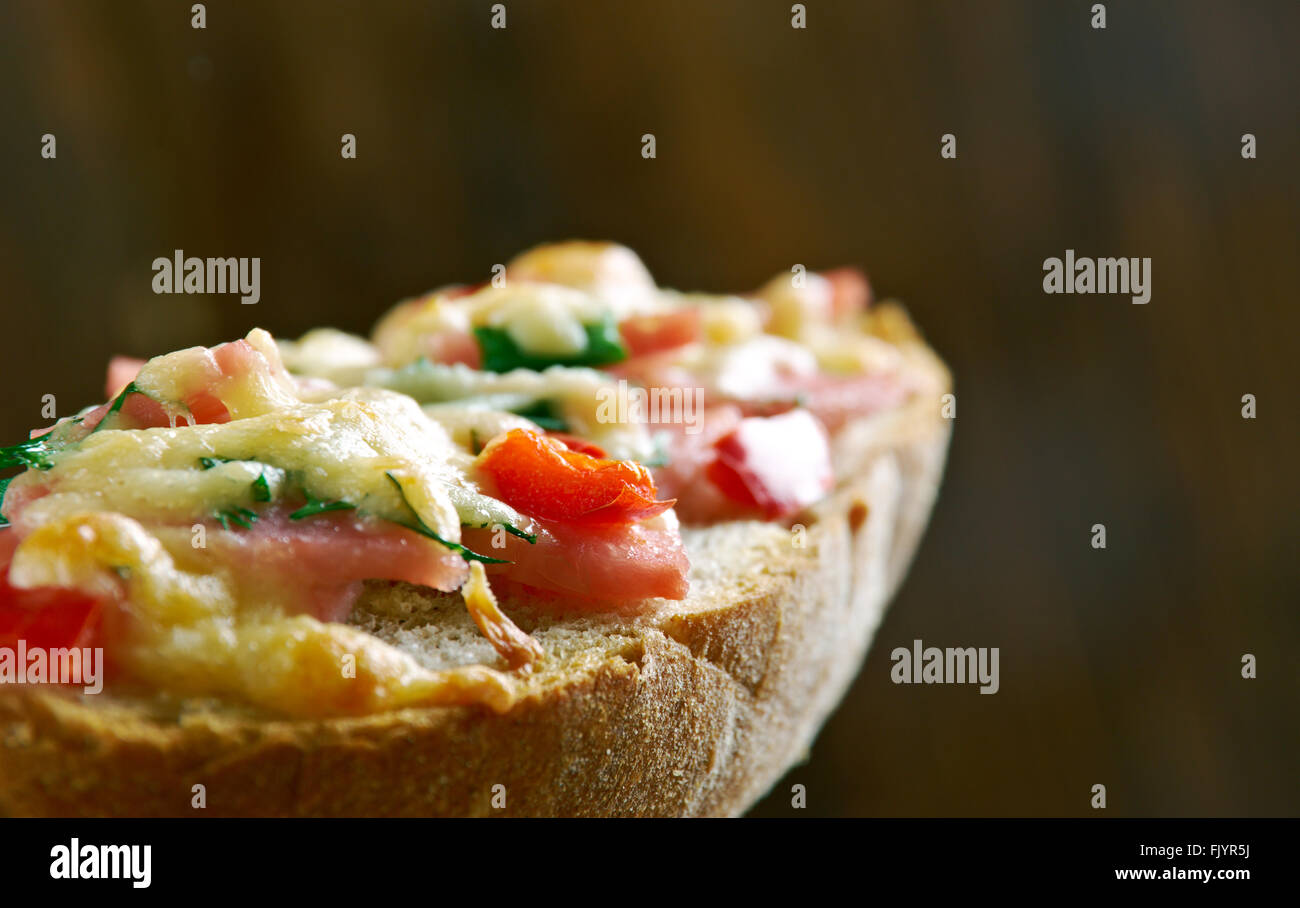 Mushroom Gouda Melts.cheese steak sandwich . shredded steak smothered