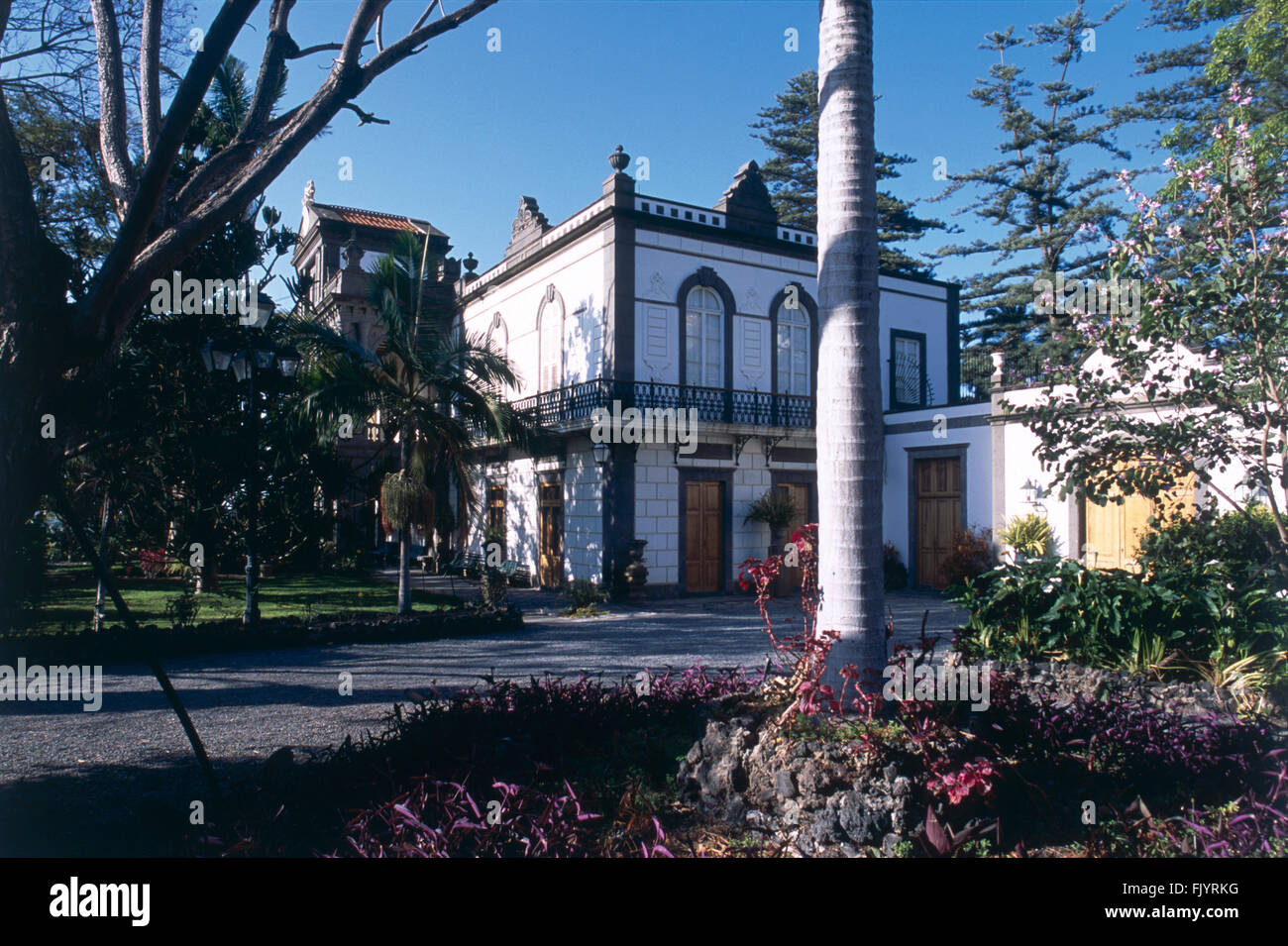 Spain, Gran Canaria, Arucas, Jardin de la Marquesa, ornate 19th-century