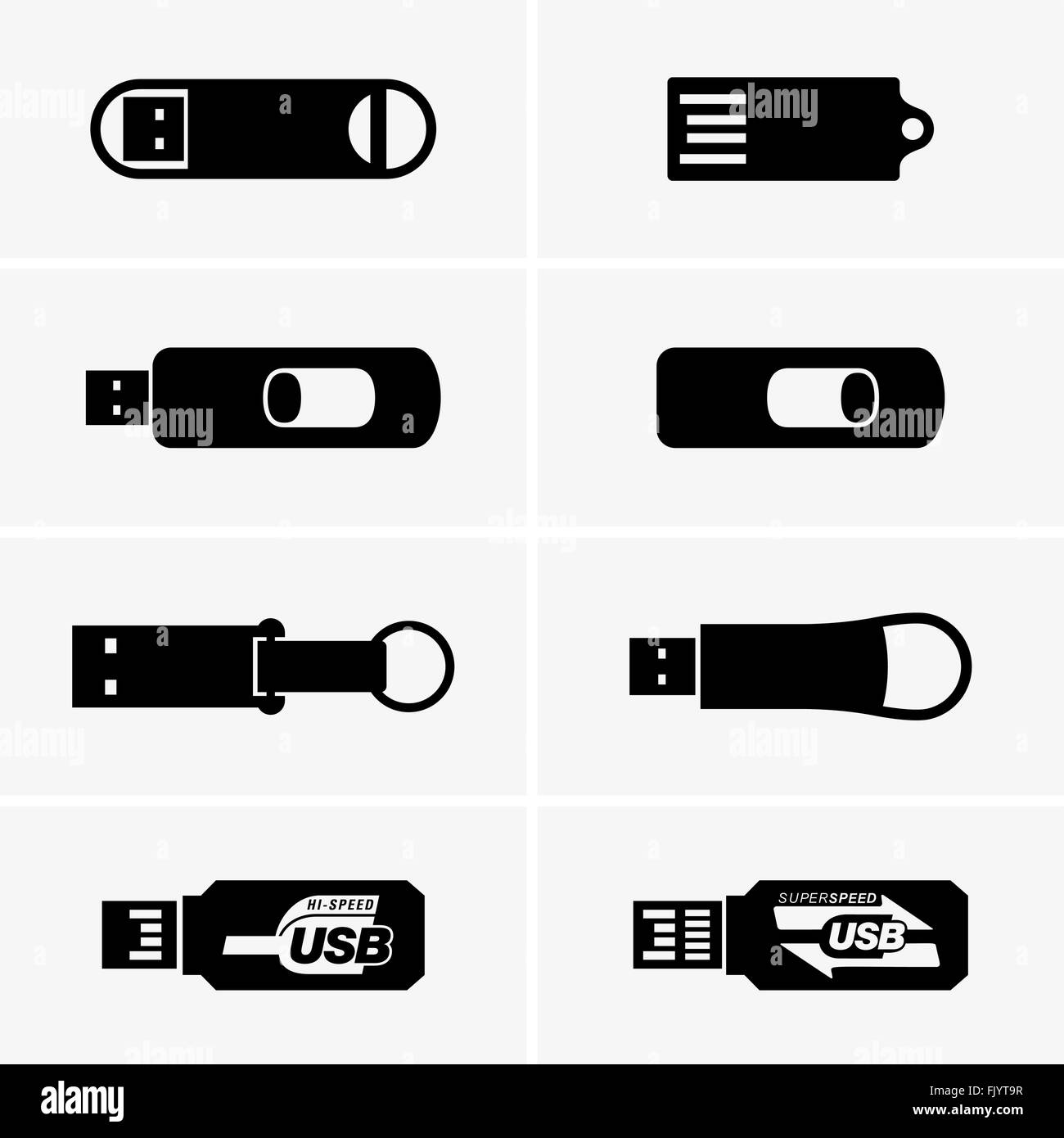 Usb2 port Stock Vector Images Alamy