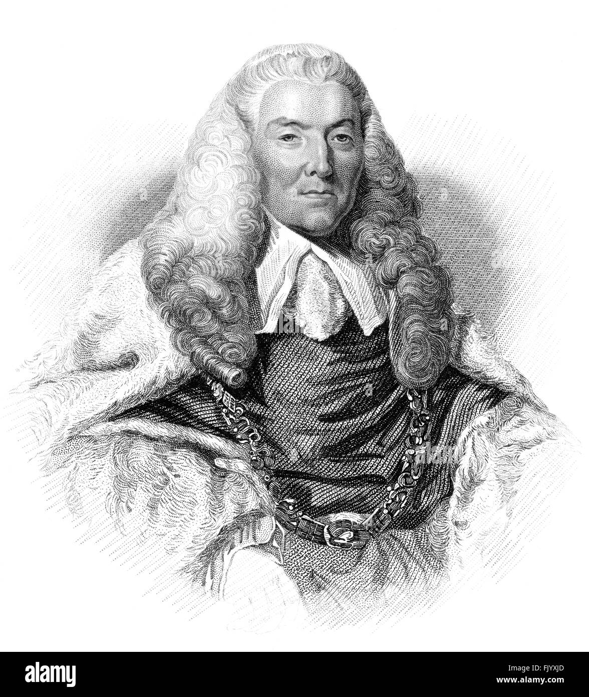 William Murray, 1st Earl of Mansfield, 1705-1793, a British barrister, politician and judge Stock Photo