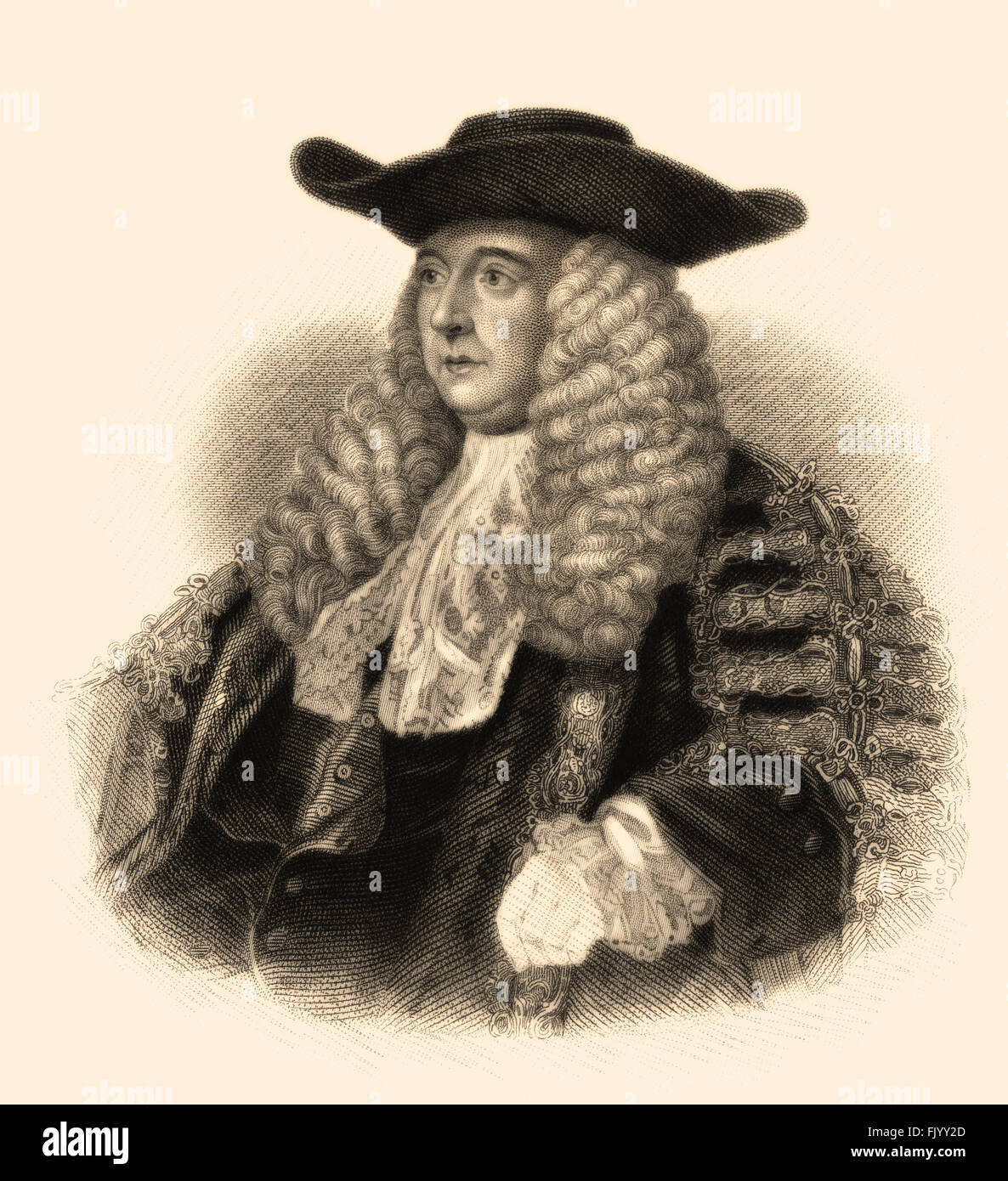 Charles Pratt, 1st Earl Camden, 1714-1794, an English lawyer, judge and Whig politician Stock Photo