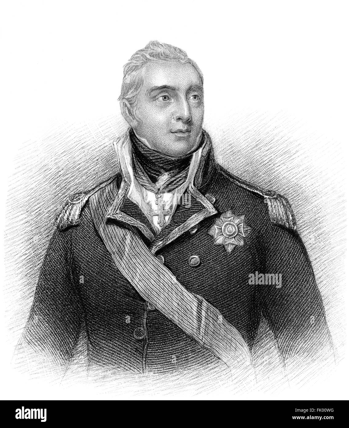 Admiral Edward Pellew, 1st Viscount Exmouth, 1757-1833, a British naval officer Stock Photo