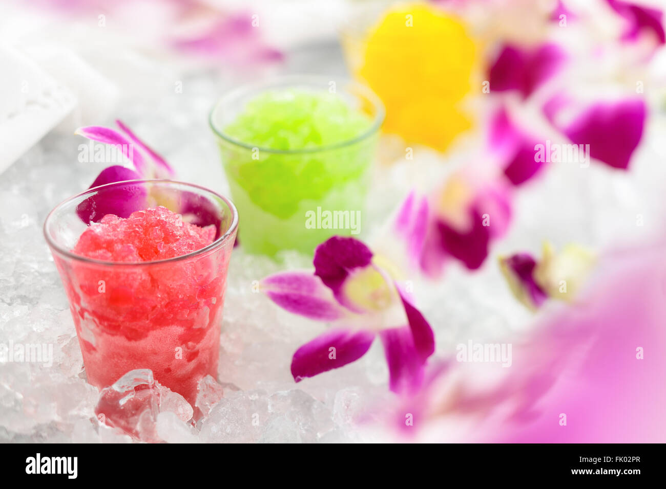 Granita (frozen fruit juice Stock Photo Alamy