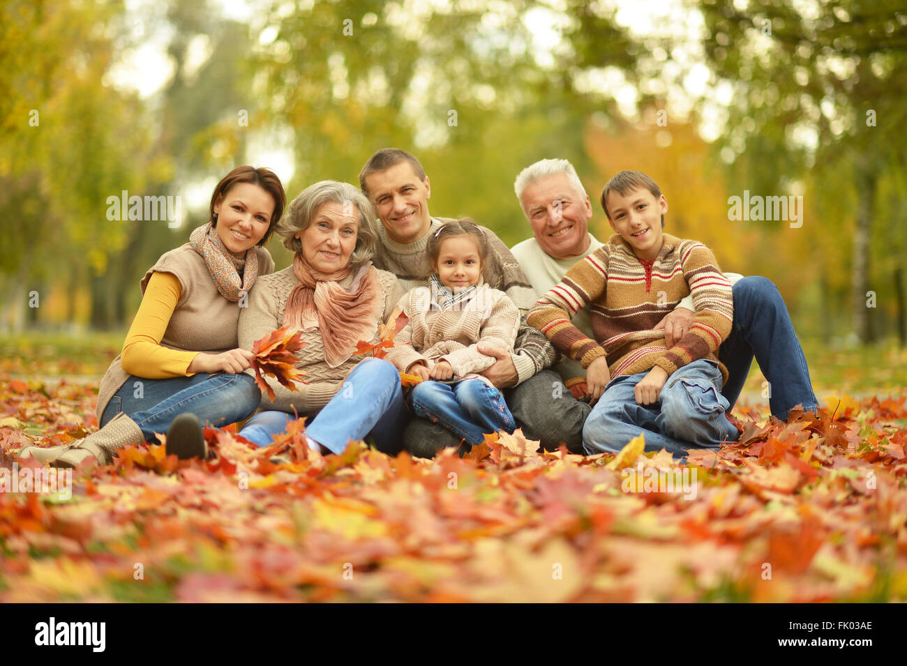 Portrait of happy family Stock Photo - Alamy