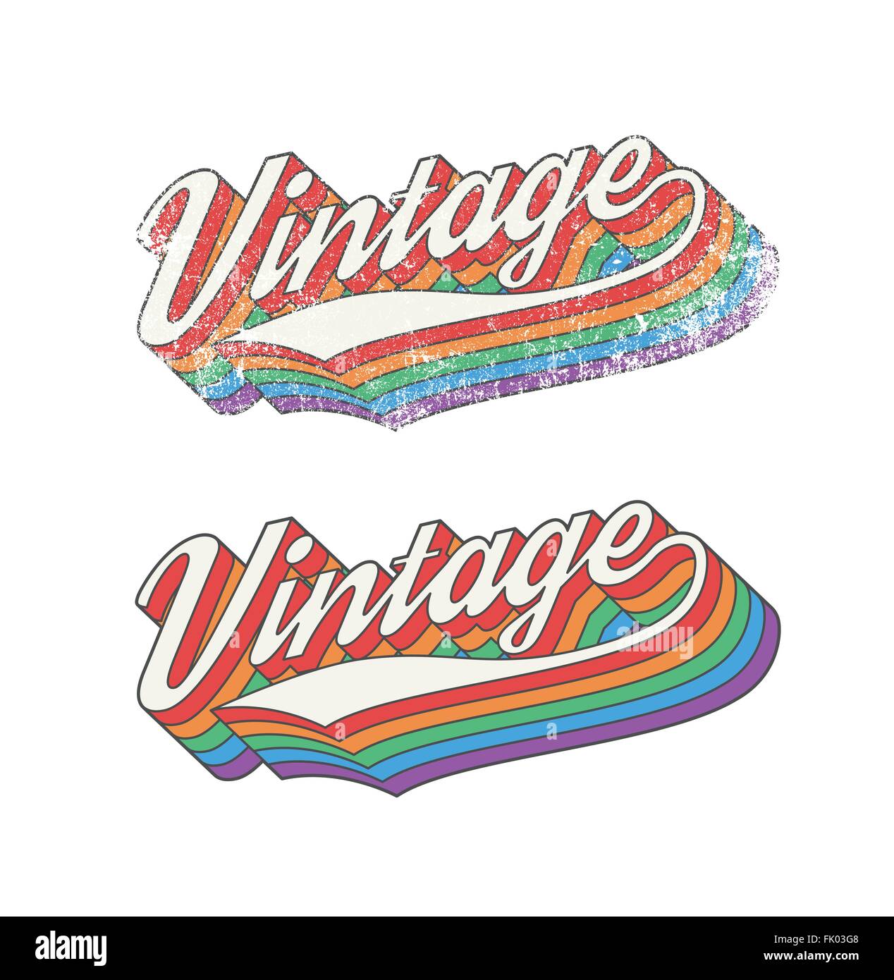 Colorful Vintage design Stock Vector