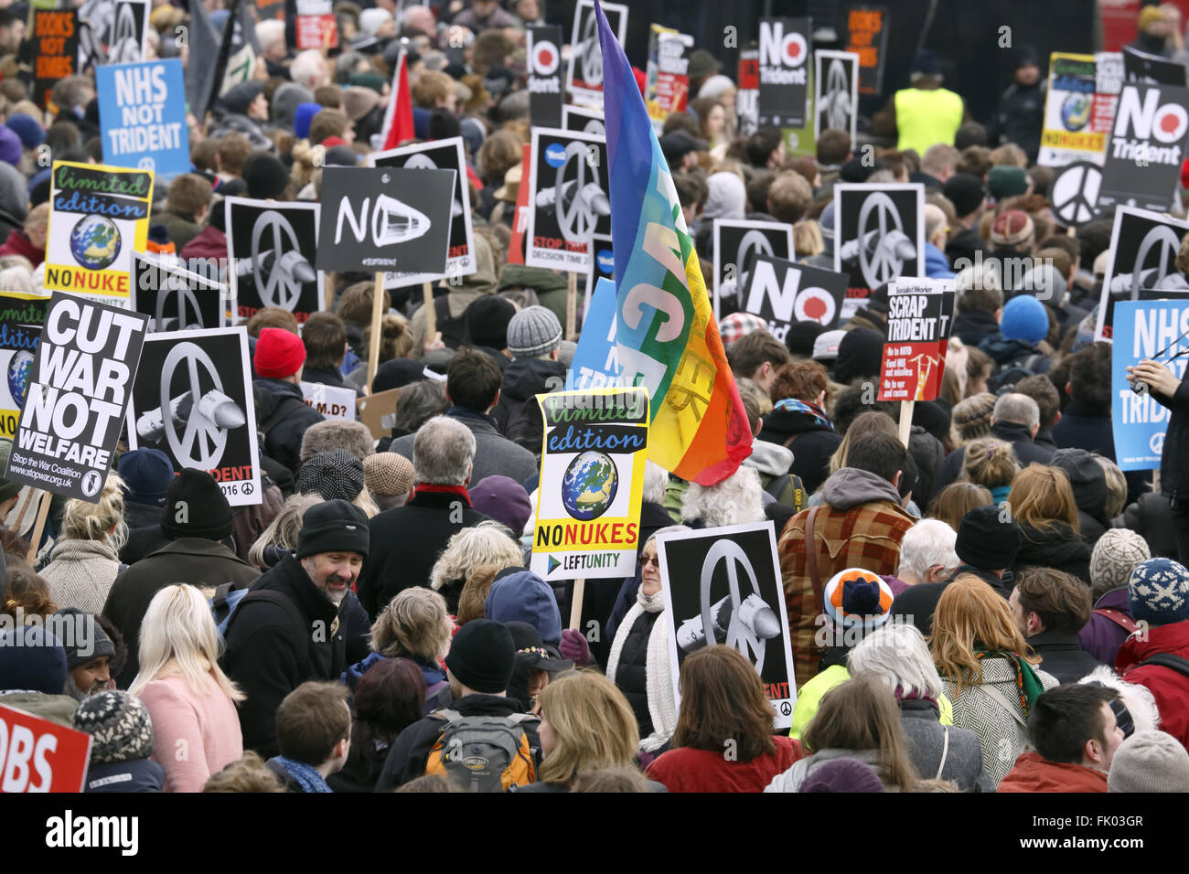 Anti trident rally in hi res stock photography and images Alamy