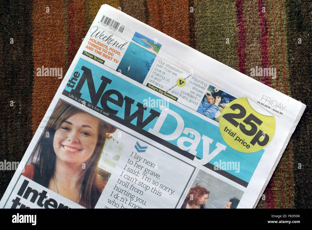 The New Day newspaper launched by the Mirror Group, London Stock Photo