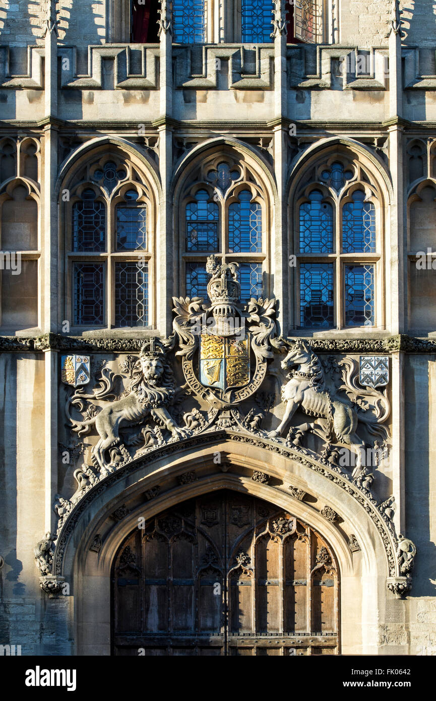 Oxford university entrance sculpture on the university of oxfords brasenose hires stock