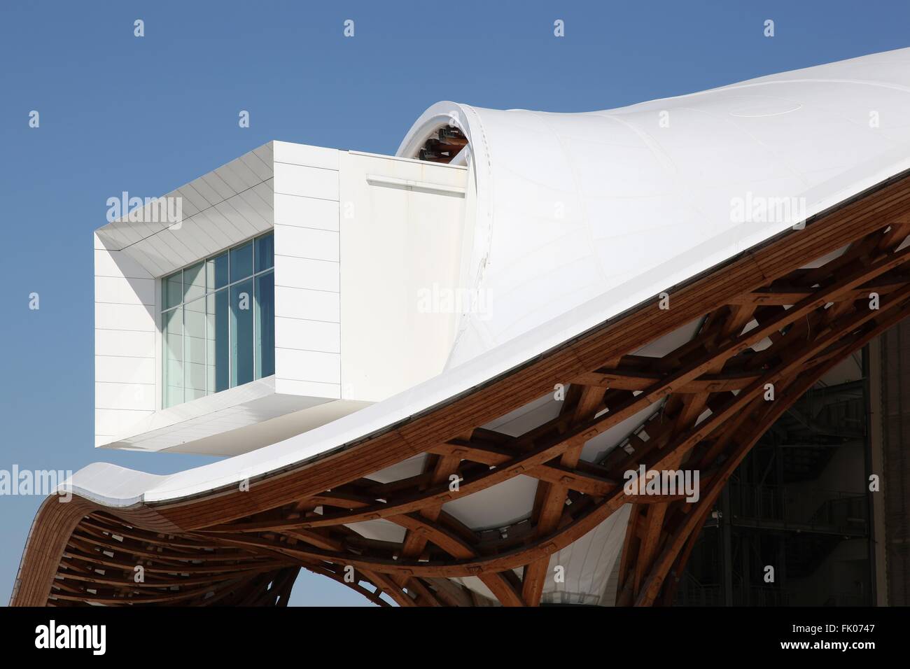 Details of museum Centre Pompidou in Metz Stock Photo