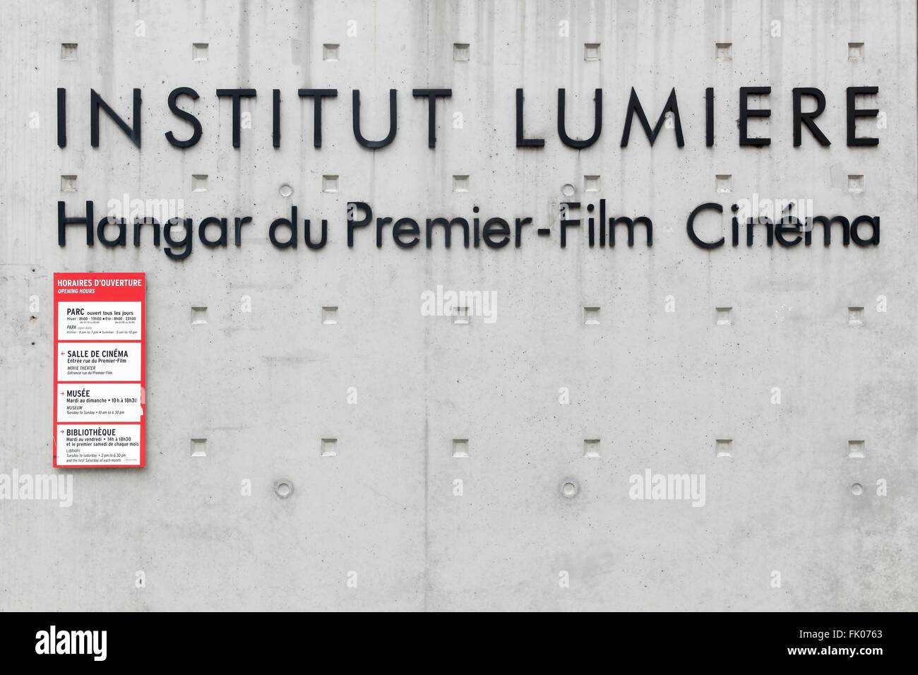 Institut Lumiere in Lyon, France Stock Photo