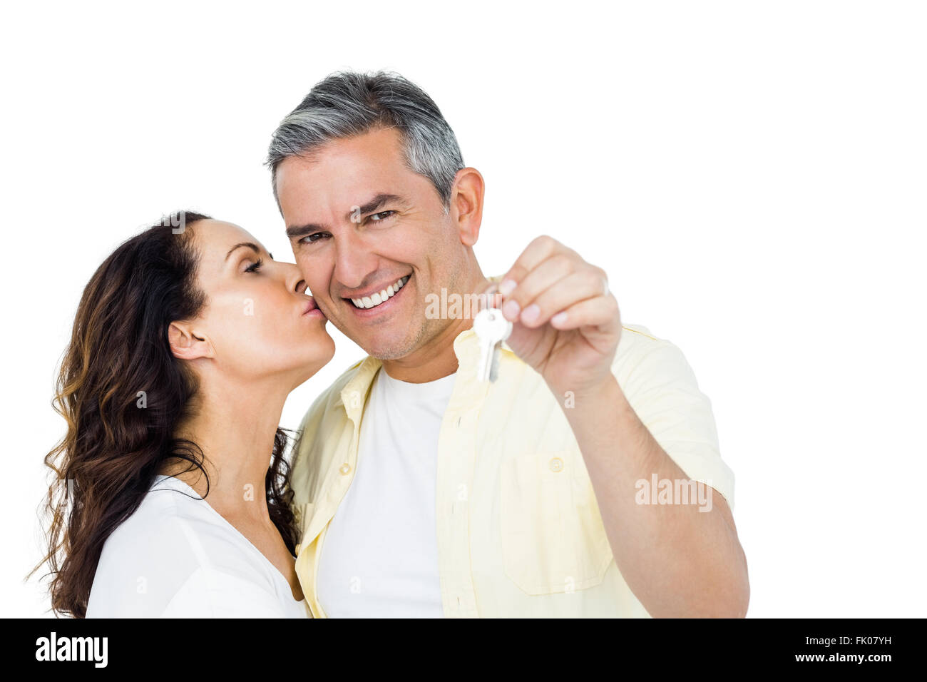 Excited couple at home hi-res stock photography and images - Alamy