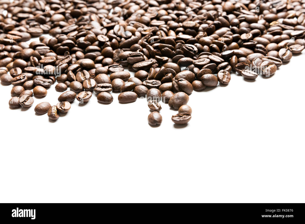 coffee beans isolated on white background Stock Photo - Alamy