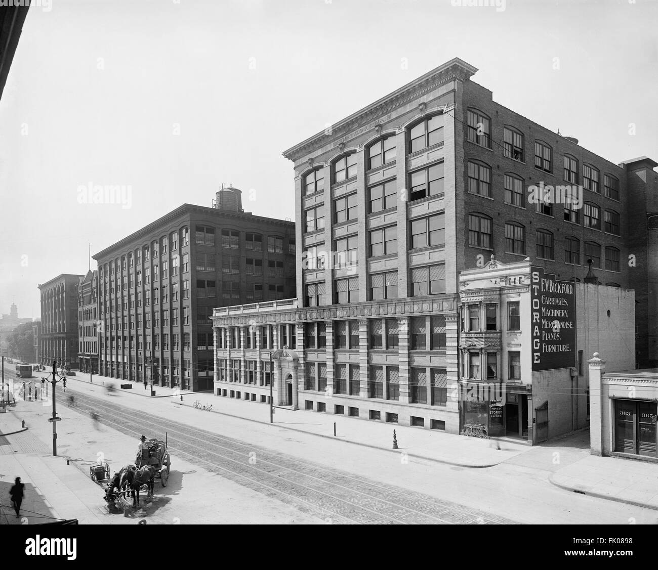 Eastman Kodak Company, Factory and Main Office, State Street, Rochester, New York, USA, circa 1910.jpg Stock Photo