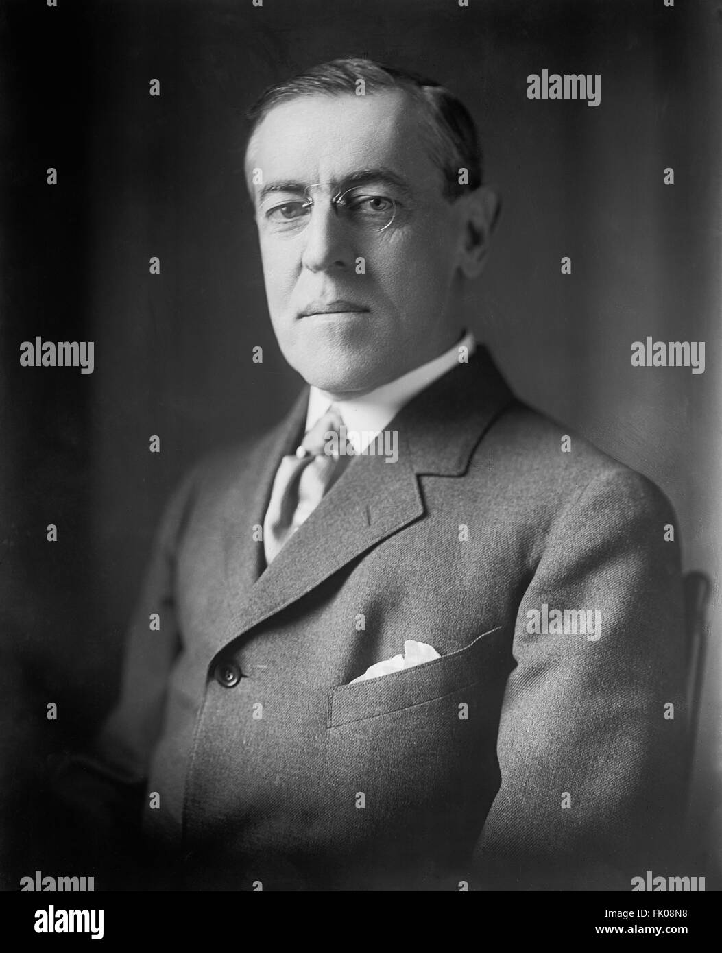 U.S. President Woodrow Wilson, Portrait, circa 1910's Stock Photo Alamy
