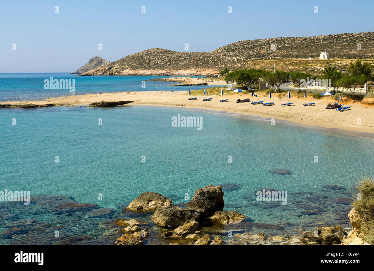 Griechenland, Kreta, Xerokambos, einsame Buchten und Strände Stock Photo