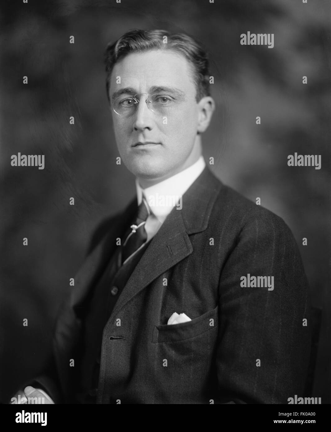 Franklin Roosevelt, Portrait, circa 1915.jpg Stock Photo
