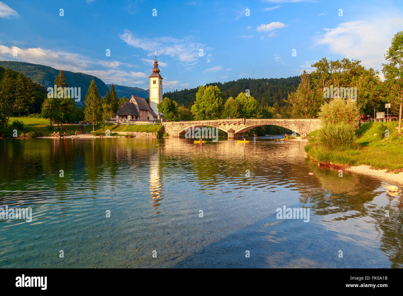 Church of St John the Baptist, Bohinj Lake, Slovenia Stock Photo - Alamy