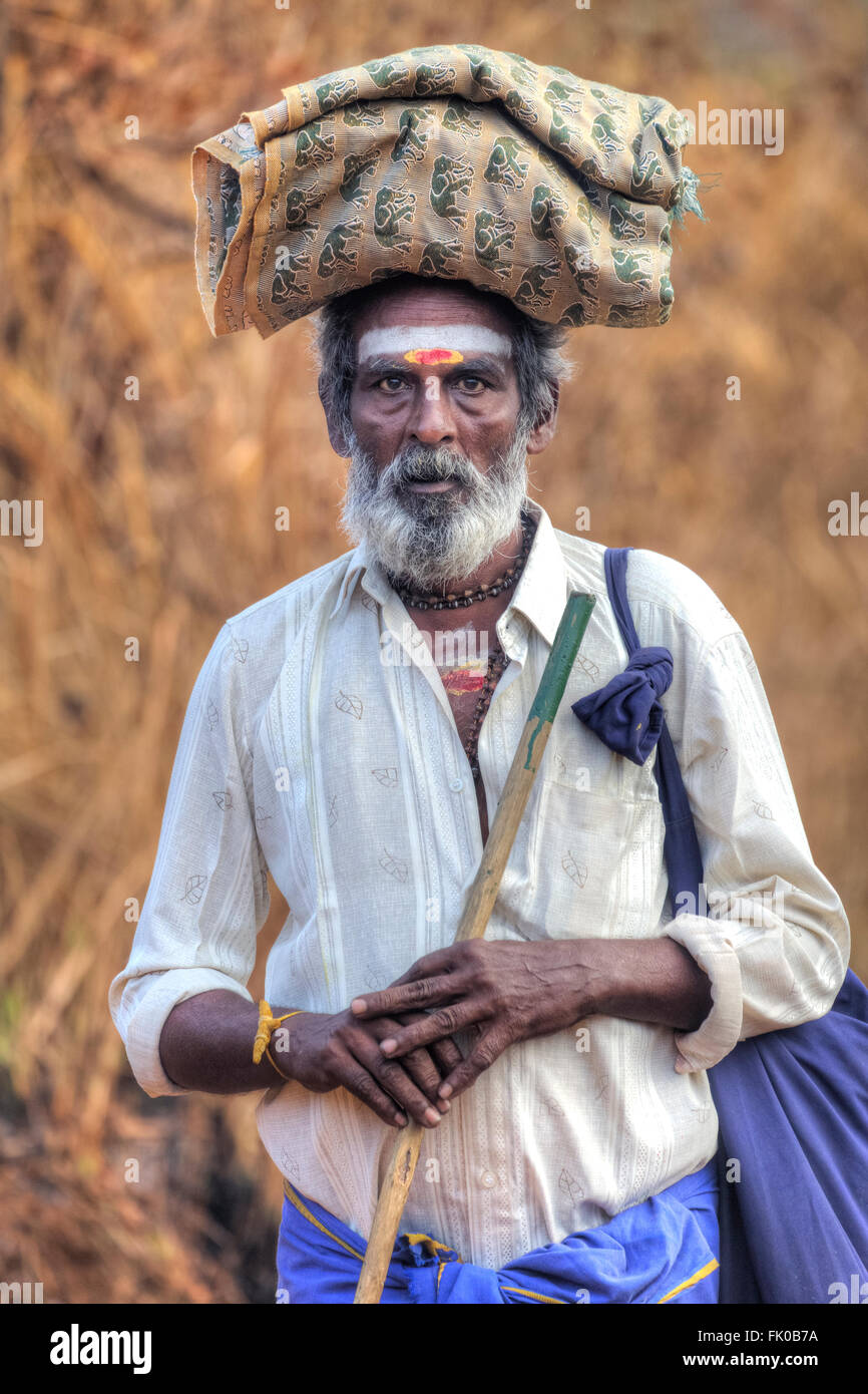 pilgrim in Periyar, Thekkady; Periyar; Kerala; India; Stock Photo