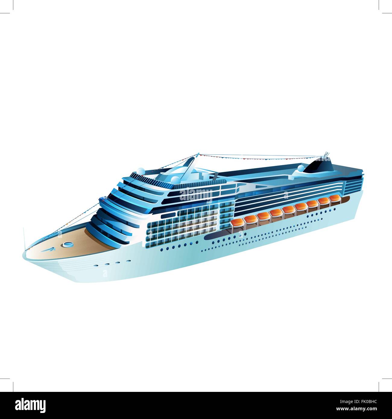 Cruise Liner Illustration Stock Vector Image & Art - Alamy