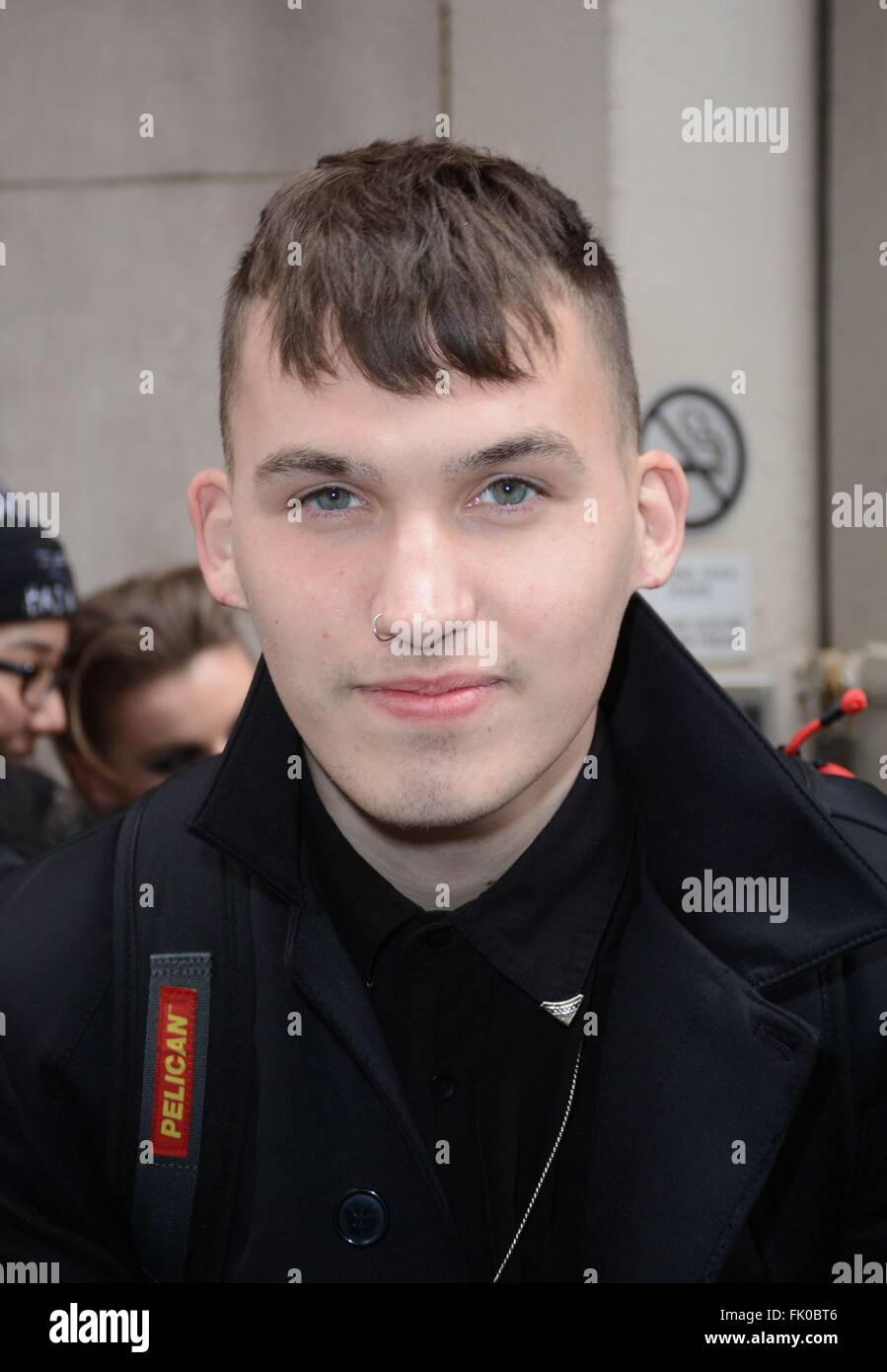 New York, NY, USA. 4th Mar, 2016. Alex Babinski, from the band PVRIS out  and about