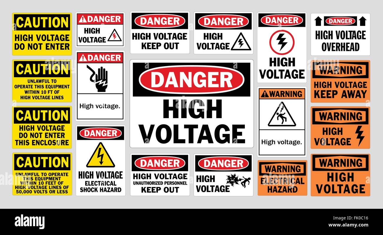 Hazard danger voltage volts hires stock photography and images Alamy