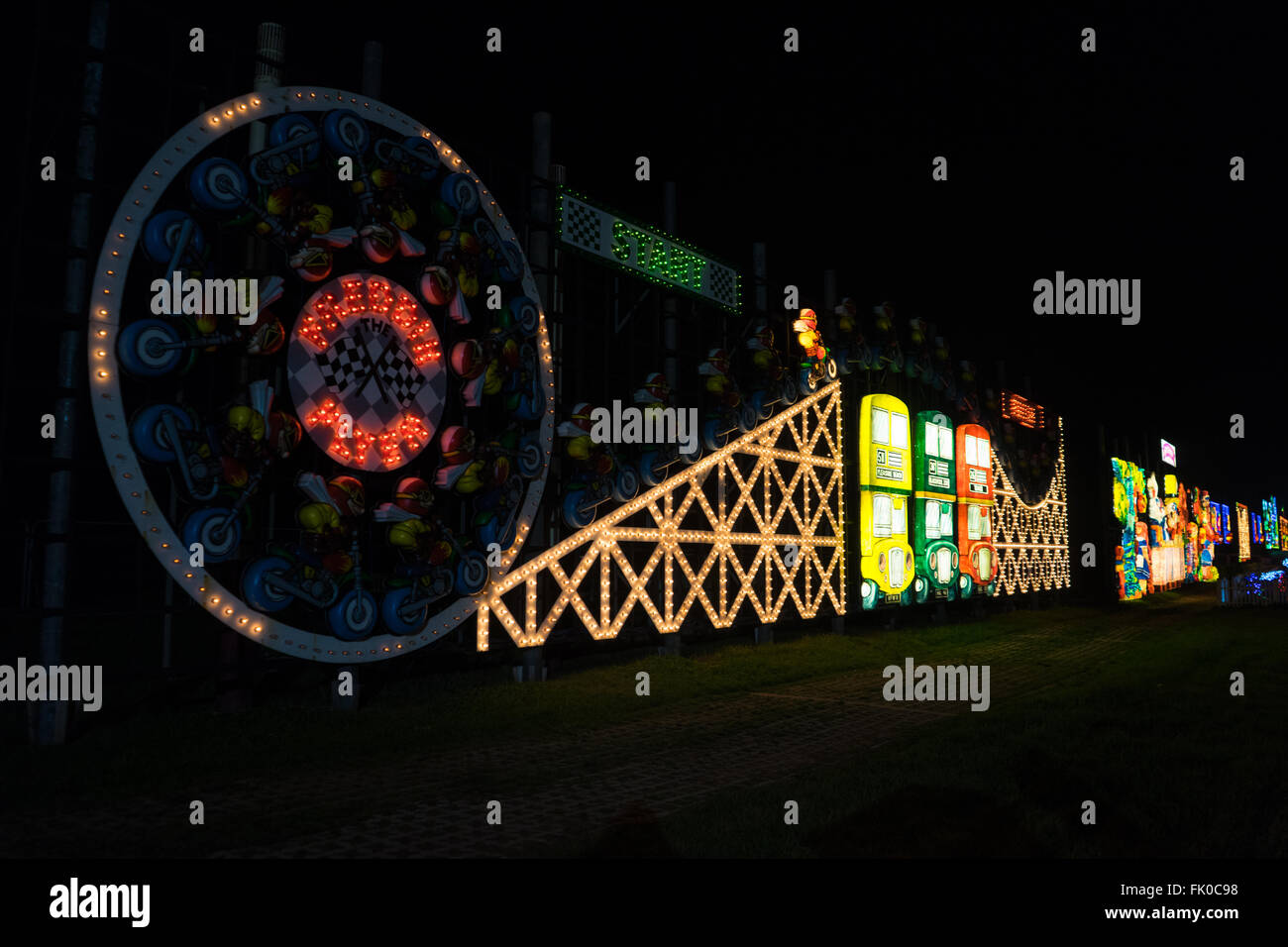 Blackpool illuminations 2015 Stock Photo
