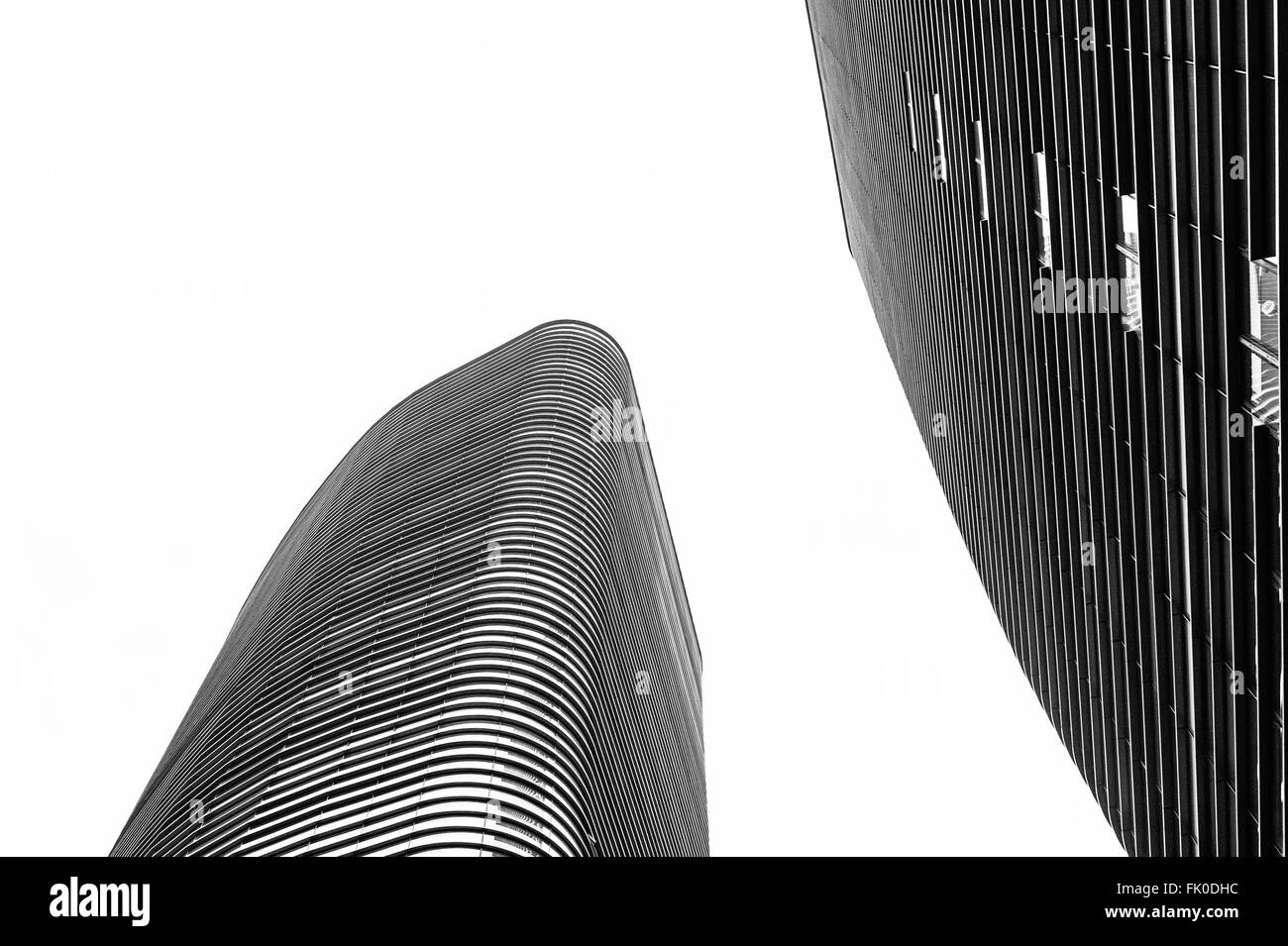 Tall Buildings in Seoul, Korea Stock Photo