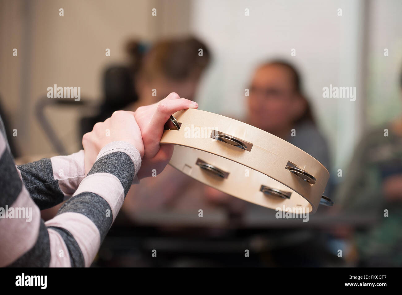 Disabled Children Playing Music