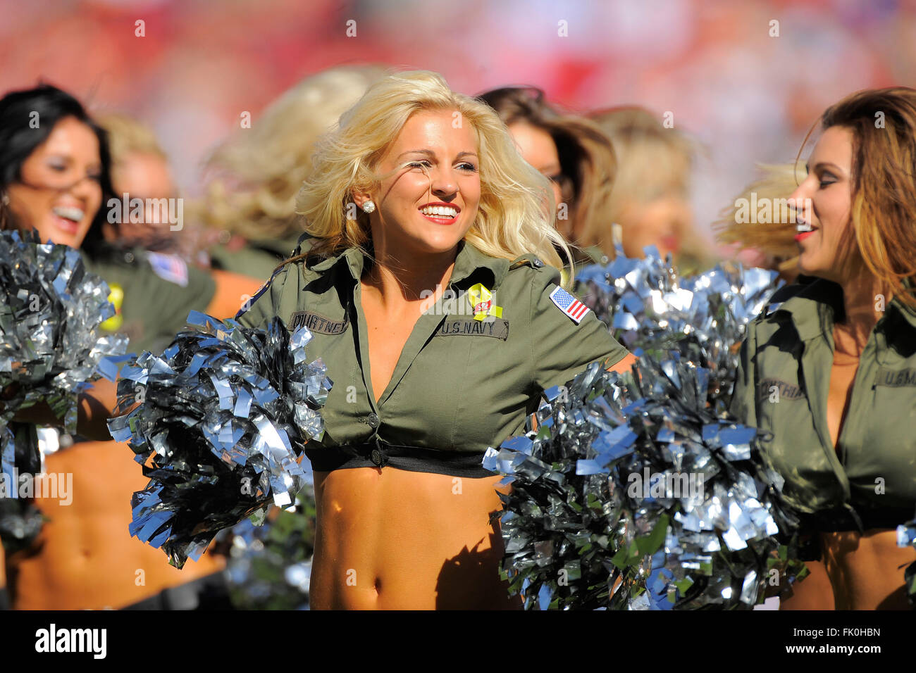 Tampa, Fla, USA. 13th Nov, 2011. Tampa Bay Buccaneers cheerleaders during the Bucs game against the Houston Texans at Raymond James Stadium on Nov. 13, 2011 in Tampa, Fla. ZUMA Press/Scott A. Miller © Scott A. Miller/ZUMA Wire/Alamy Live News Stock Photo
