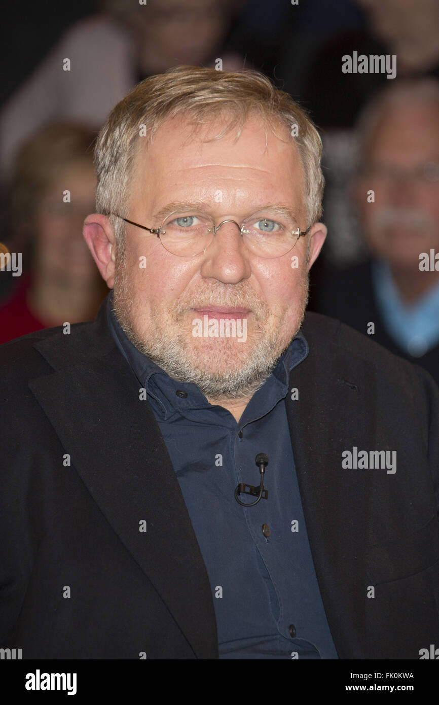 German ZDF TV Talkshow Markus Lanz at Fernsehmacher-Studio Featuring ...