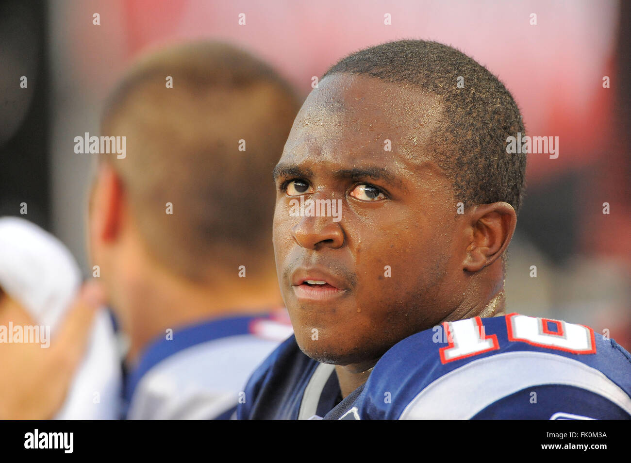 Tampa, Fla, USA. 18th Aug, 2011. New England Patriots wide receiver ...