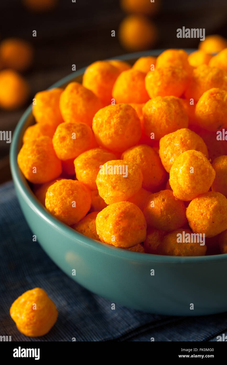 Airy Cheese Balls stock image. Image of puff, crunchy - 19345051