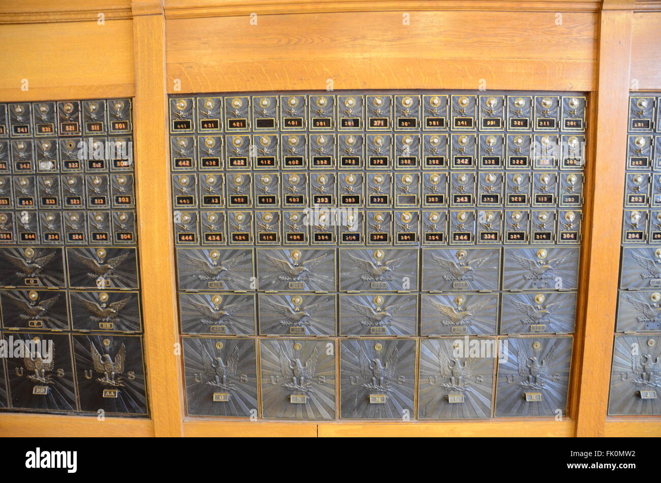 jerome post office mail boxes arizona ghost town Stock Photo Alamy