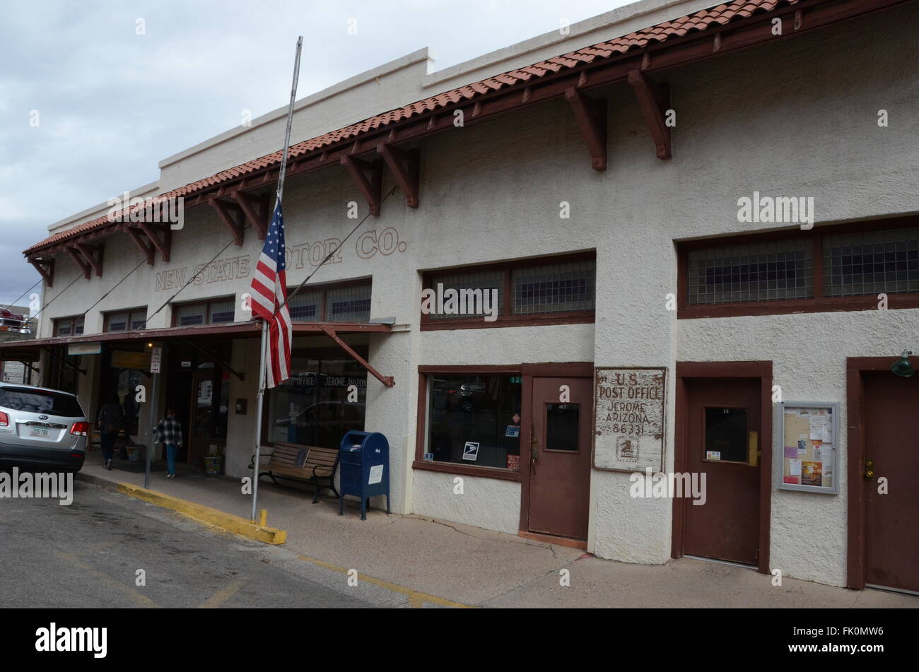 jerome post office mail boxes arizona ghost town Stock Photo Alamy