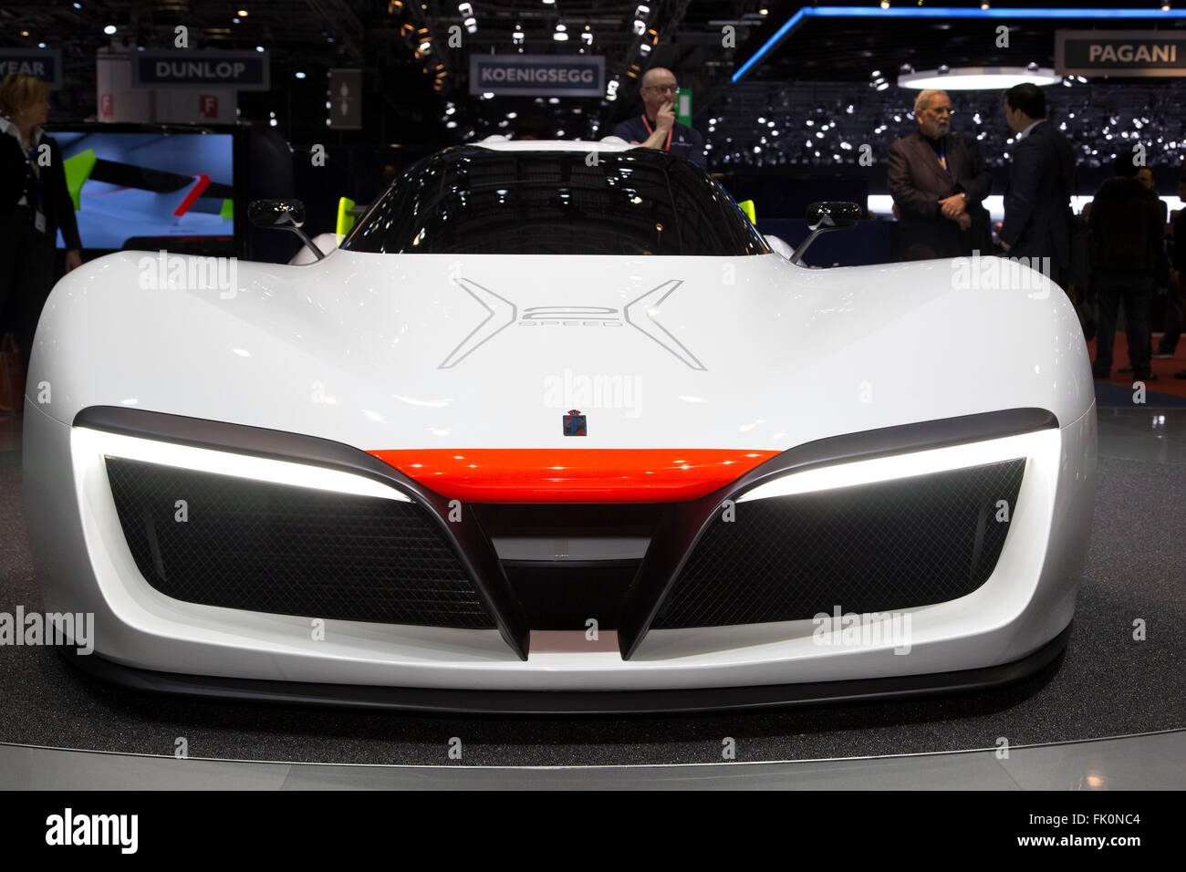 Pininfarina H2 speed concept at the Geneva Motor Show 2016 Stock Photo