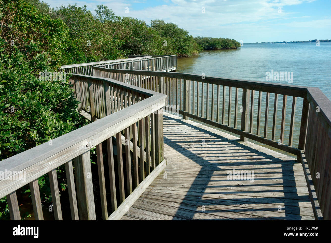 Seaside boardwalk lemon bay park hires stock photography and images