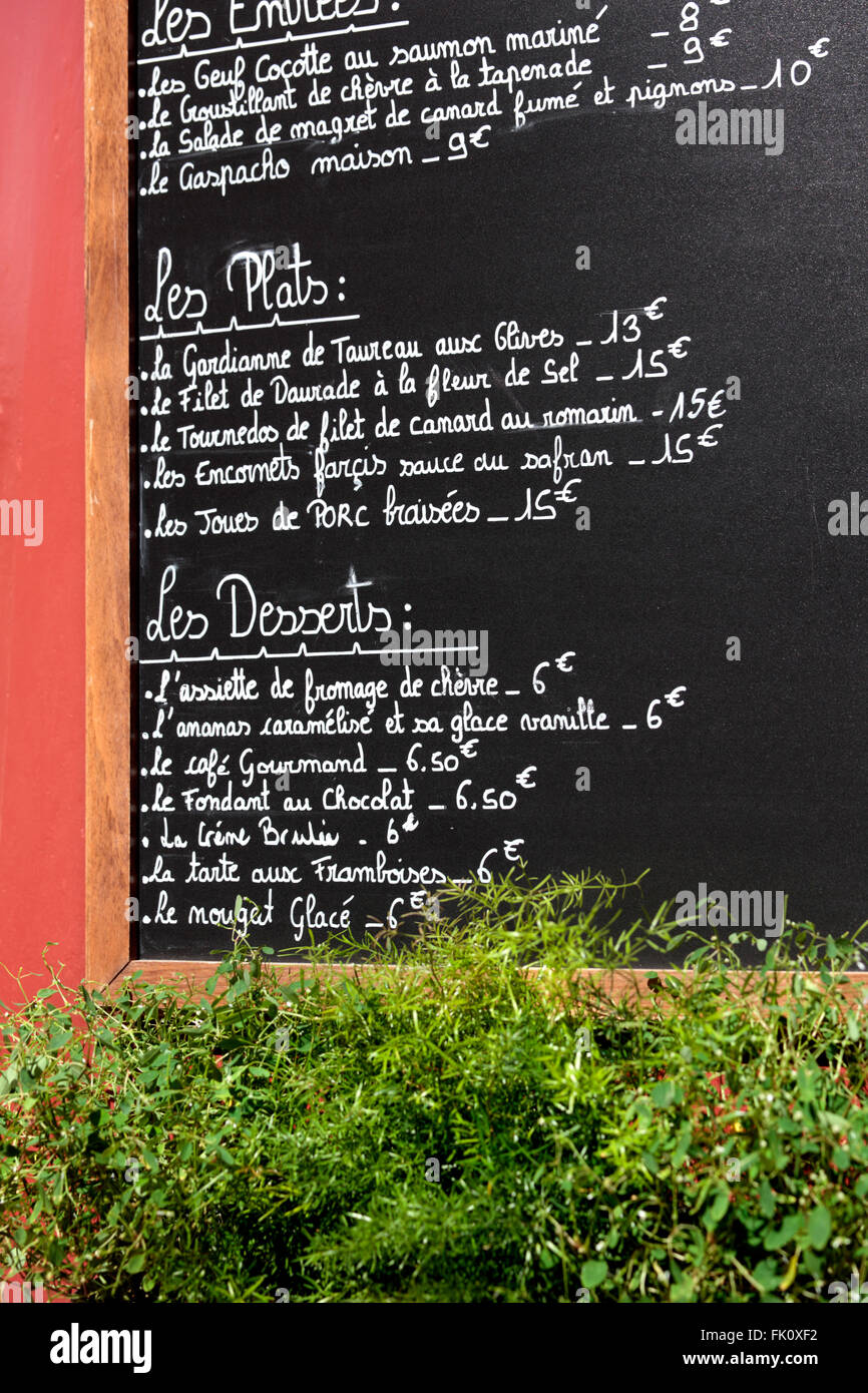 paris france french restaurant chalk menu board vertical stock chalk menu board