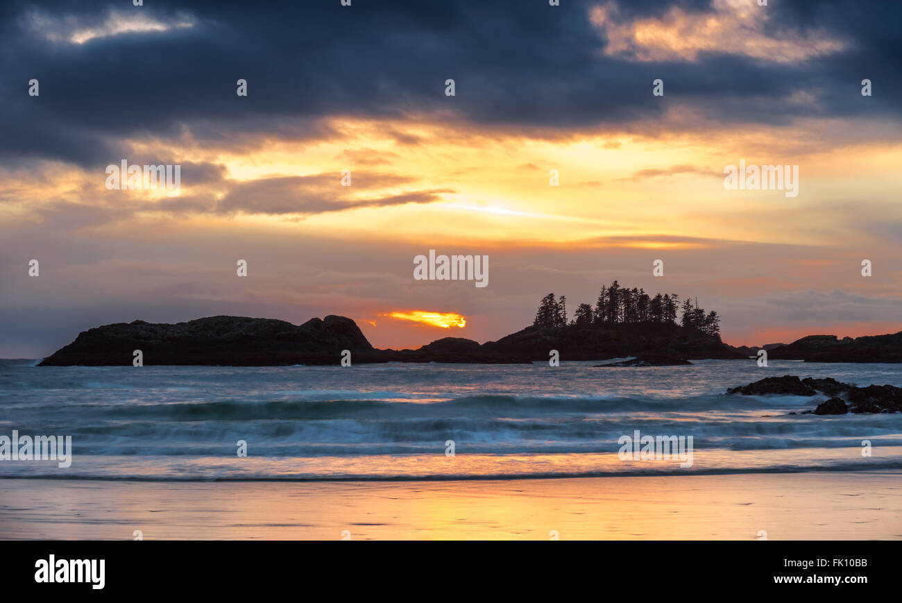 Schooner Cove, Long Beach, Tofino, British Columbia, Pacific Rim National Park Stock Photo