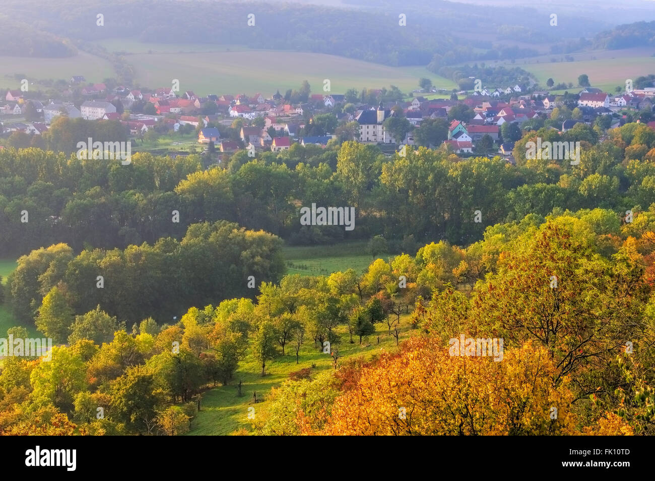 Balgstaedt im Saale-Unstrut Weinbaugebiet - Balgstaedt  in Saale-Unstrut wine-growing area Stock Photo