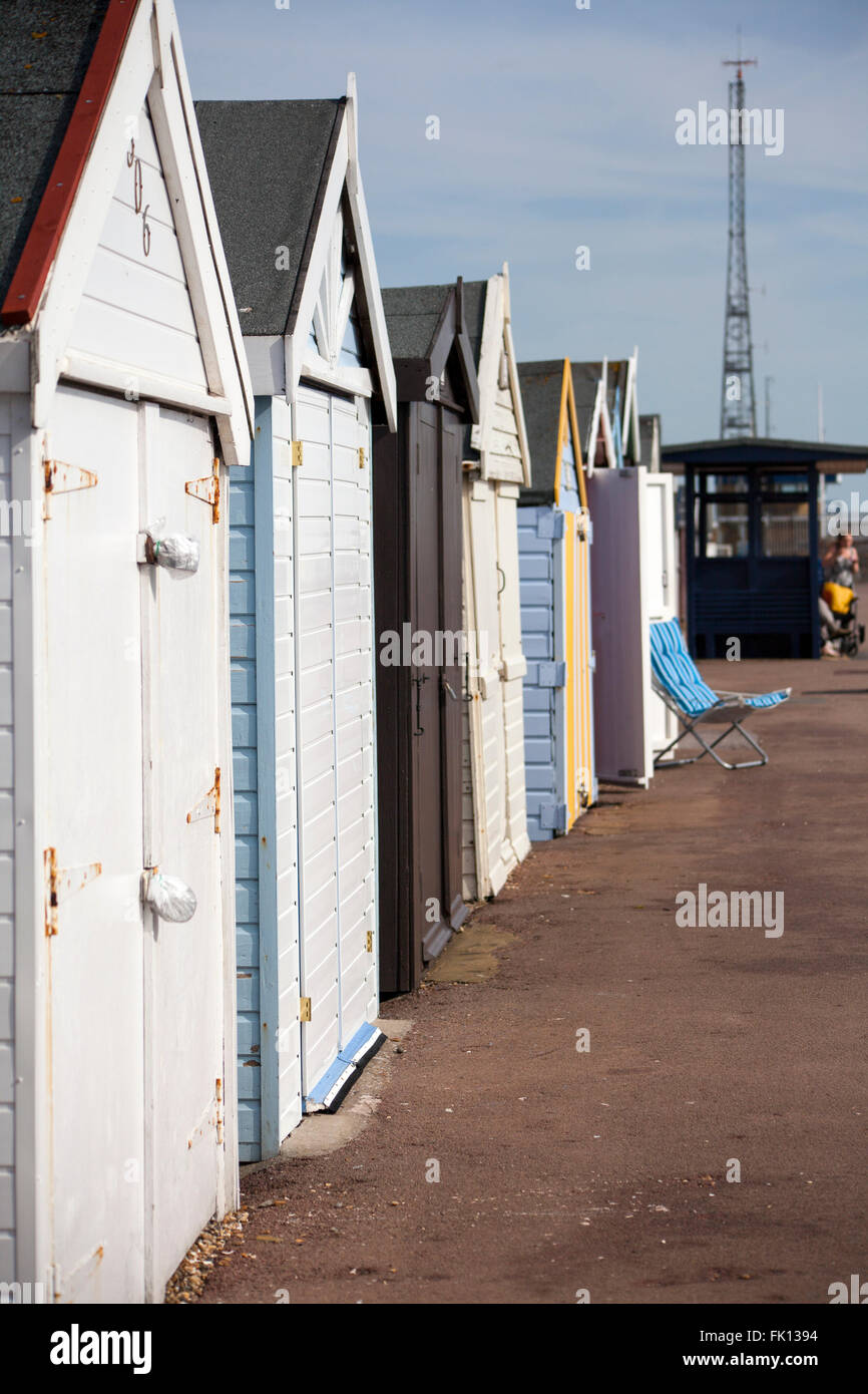 Beach Huts in Shoeburyness Stock Photo Alamy