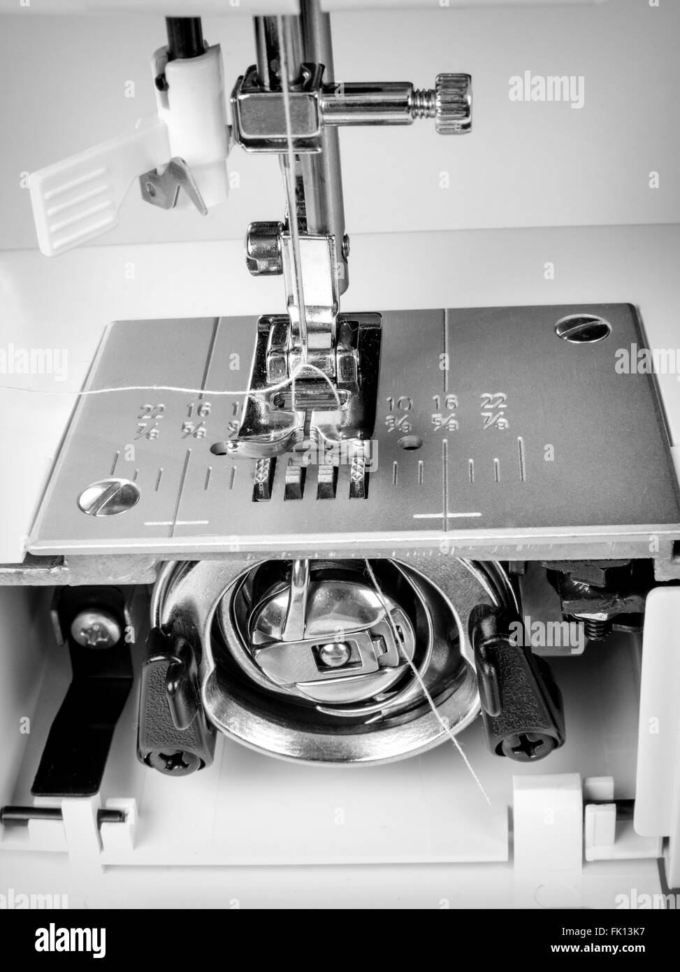 Closeup take of a sewing machine Stock Photo Alamy