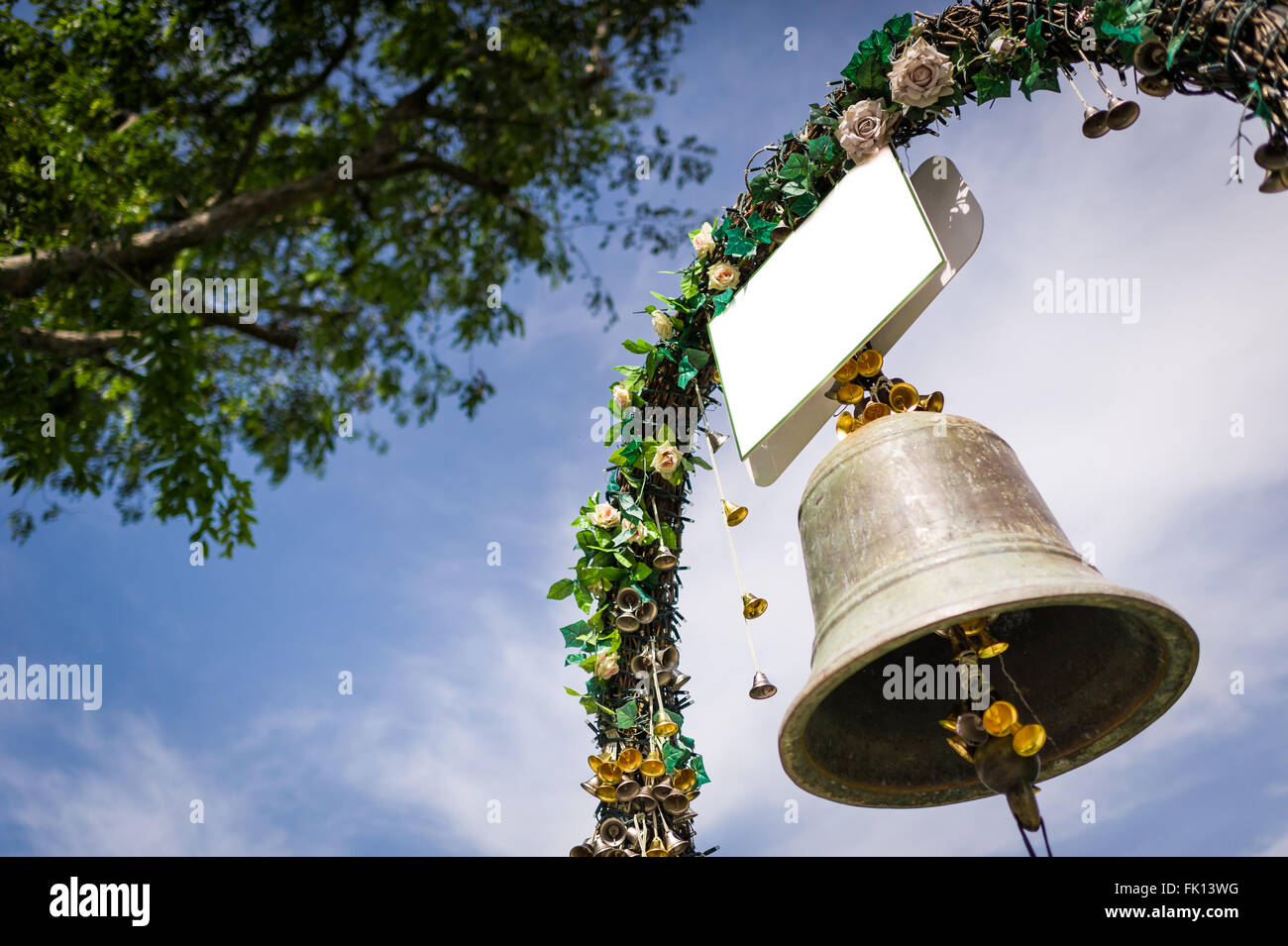 Grand wedding bell for celebrations Stock Photo Alamy