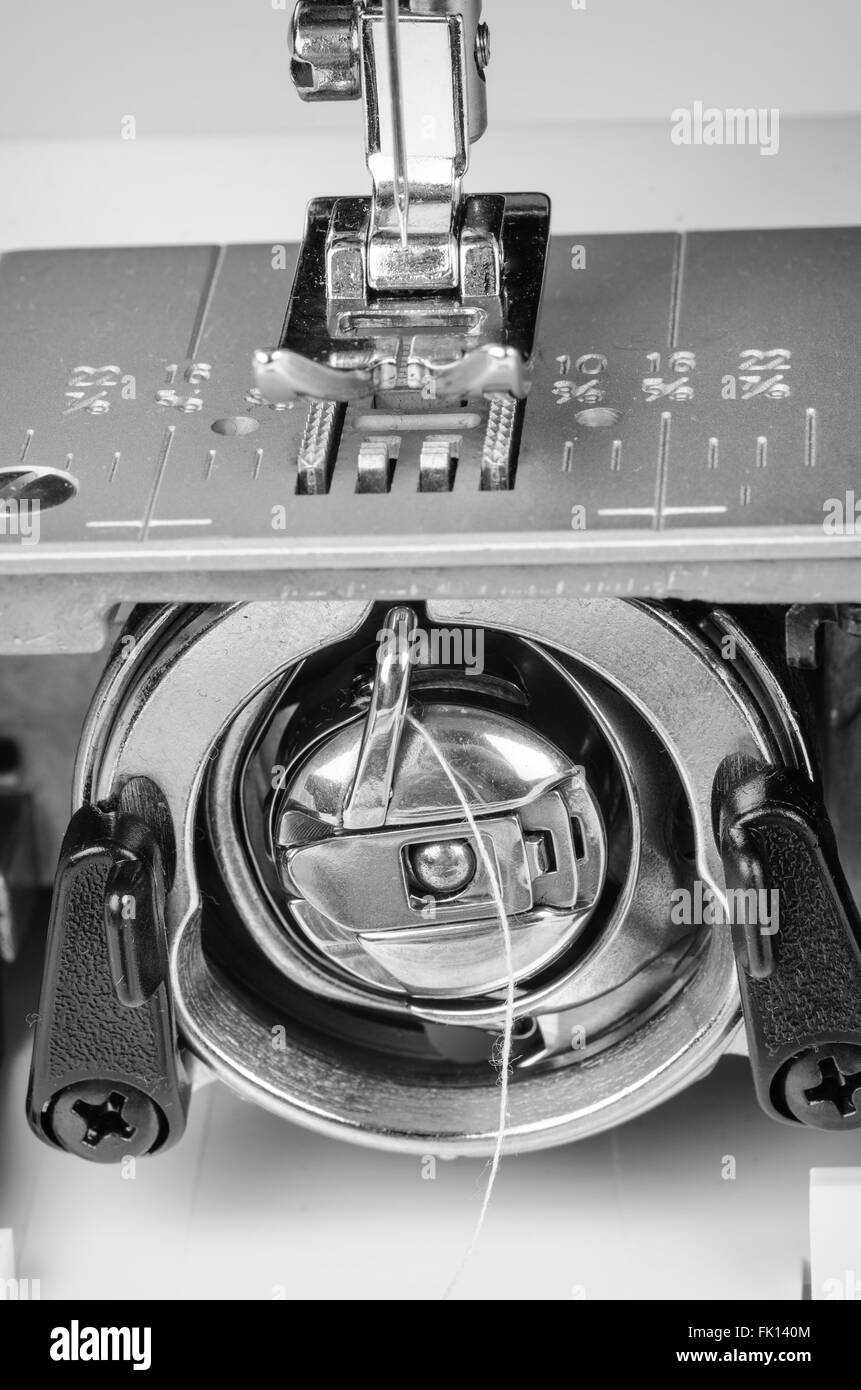Closeup take of a sewing machine Stock Photo Alamy