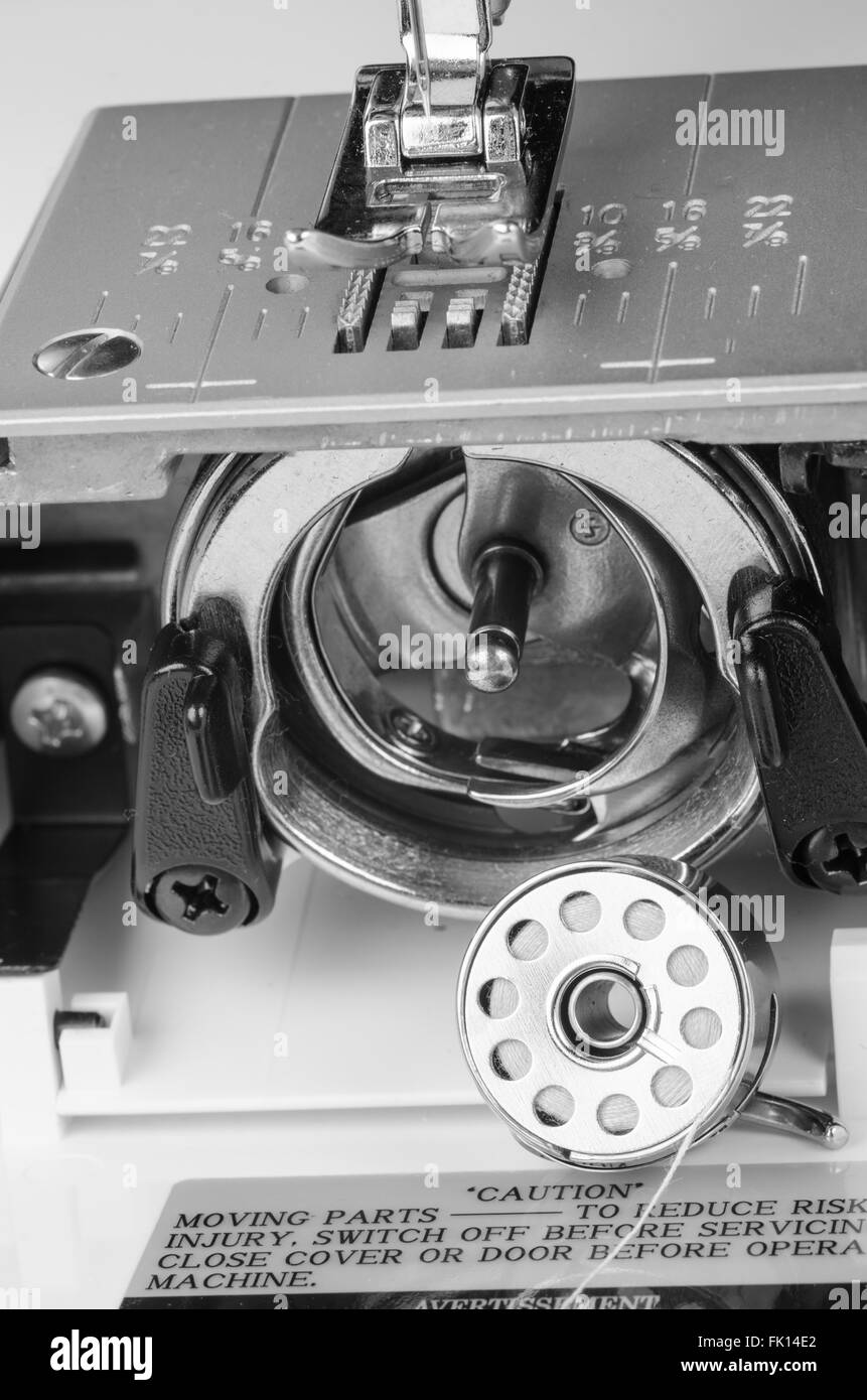 Closeup take of a sewing machine Stock Photo Alamy