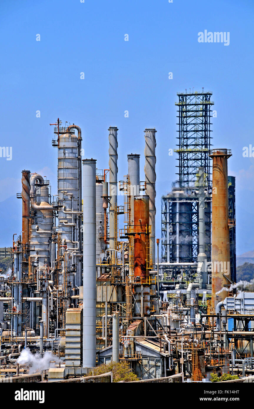 refinery Concon Valparaiso province Chile South America Stock Photo