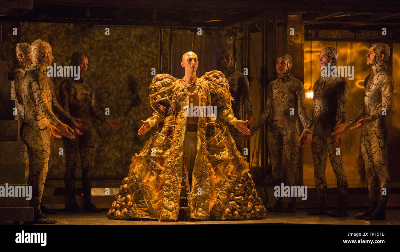 London, UK. 2 March 2016. Pictured Anthony Roth Costanzo as Akhnaten